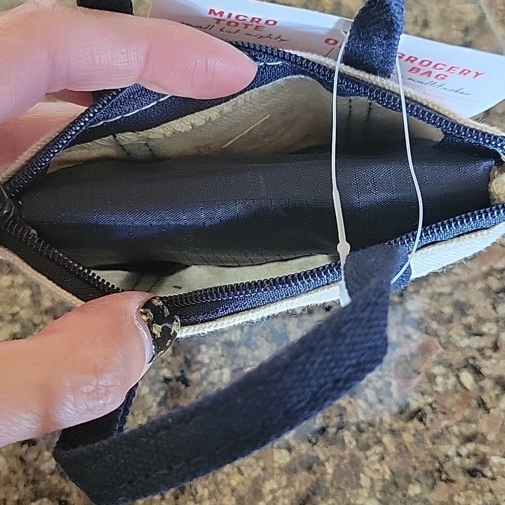 Trader Joe's Micro Tote With Grocery Bag - Picture 3 of 5